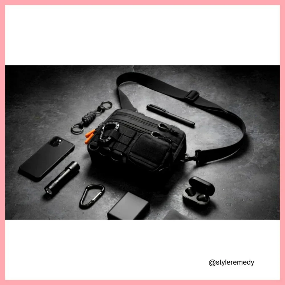 Tactical Messenger Bag, Crossbody Sling, Heavy Duty Polyester